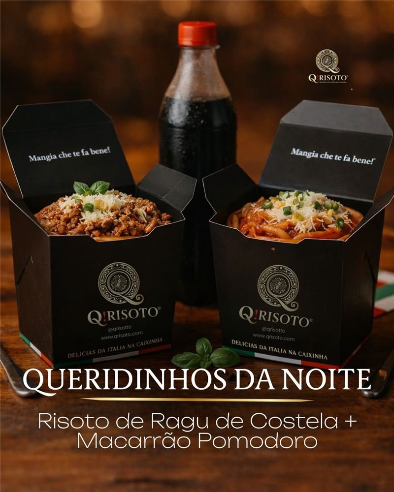 Caixinhas Q!RISOTO — queridinhos da noite